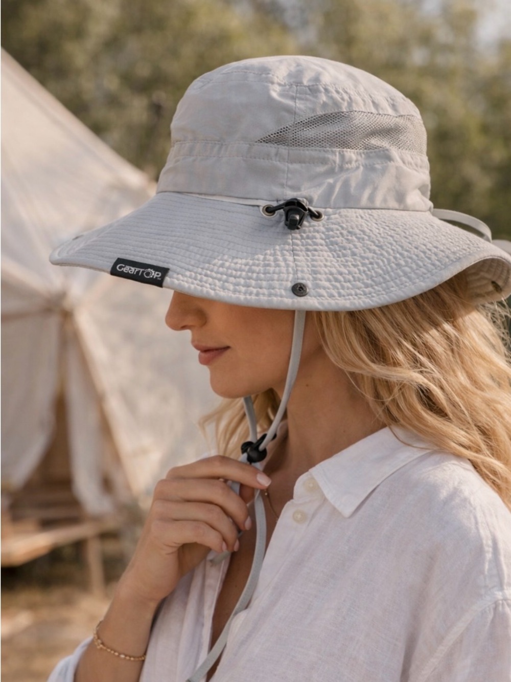 Wide Brim Sun Hat | Lightweight Neutral Hat | Glamping Beach Travel Essential